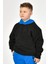 Cepli Kapüşonlu Erkek Çocuk Sweatshirt - Siyah Siyah - 8-10 Yaş 2