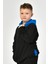 Cepli Kapüşonlu Erkek Çocuk Sweatshirt - Siyah Siyah - 8-10 Yaş 4