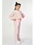 Cepli, Fermuarlı Kız Çocuk Eşofman Altı - Pembe Pembe - 8-10 Yaş 5