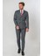 Gjøvik Slim Fit Likralı T117 Kruvaze 6 Drop Takım Elbise Desenli 1