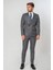 Farsund Slim Fit Likralı T114 6 Drop Kruvaze Takım Elbise Desenli 2