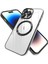 Apple Iphone 14 Pro Uyumlu Kılıf Kamera Lens Korumalı Derin Mor Kenarlı Parlak Magsafe Halkalı Wireless Şarj Özellikli Renkli Magsafe Halkalı Clear Gbox Pixel 5