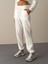 Kadın Beyaz Oversize Sweat Pantolon 1