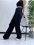 Kadın Siyah Yüksek Bel Geniş Paça Wide Leg Kot Pantolon 2