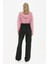 Kadın Süper Yüksek Bel Geniş Paça Wide Leg Jeans Pantolon 4