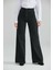 Kadın Siyah Yüksek Bel Geniş Paça Wide Leg Kot Pantolon 2