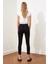 Siyah Skinny Jeans Kot Pantolon (Simsiyah) 5