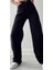 Delfin Solmaz Siyah Likralı Bol Paça Jean -Bol Wide Leg Kot Pantolon 1