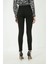 Renk Vermeyen Simsiyah Skinny Jeans Dar Paça Kot Pantolon 3