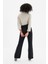 Likralı Süper Yüksek Bel Wide Leg Jean Salaş Geniş Paça Kot Pantolon (Süper Yüksek) 4