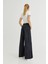 Kadın Süper Yüksek Bel Geniş Paça Wide Leg Jeans Pantolon 4