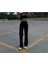 Siyah Süper Yüksek Bel Wide Leg Jeans Salaş Likralı Kot Pantolon ( Süper Yüksek ) 3