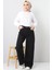 Kadın Süper Yüksek Bel Geniş Paça Wide Leg Jeans Pantolon 3