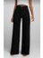 Siyah Yüksek Bel Bol Paça Denim Kot Pantolon 2