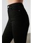 Kadın Solmayan Siyah Süper Skinny Jean Kot Pantolon 5
