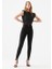 Kadın Solmayan Siyah Skinny Jeans Kot Pantolon 1