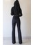 Kadın Siyah Solmayan Yüksel Bel Likralı Toparlayıcı Ispanyol Jeans Pantalon 4