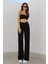 Likralı Süper Yüksek Bel Wide Leg Jean Salaş Geniş Paça Kot Pantolon (Süper Yüksek) 1