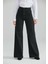 Kadın Siyah Yüksek Bel Geniş Paça Wide Leg Kot Pantolon 2
