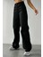 Kadın Süper Yüksek Bel Geniş Paça Wide Leg Jeans Pantolon 4