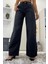 Kadın Süper Yüksek Bel Geniş Paça Wide Leg Jeans Pantolon 1
