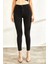 Jessa Siyah Kot Pantolon Dar Paça Yüksek Bel - Simsiyah Skinny Jeans Solmayan Siyah 4