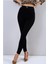 Rose Siyah Kot Pantolon Dar Paça Yüksek Bel - Simsiyah Skinny Jeans Solmayan Siyah 2