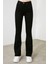 Ispanyol Paça S.o.l.m.a.y.a.n. S.i.y.a.h. Yüksek Bel Flare Jeans (Toparlayıcı) 4