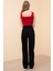 Alazne Siyah Bol Paça Denim Kot Pantolon (Geniş Model)-Wide Leg 4