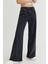 Kadın Süper Yüksek Bel Geniş Paça Wide Leg Jeans Pantolon 2