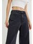 Kadın Süper Yüksek Bel Geniş Paça Wide Leg Jeans Pantolon 3