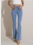 Açık Mavi Ispanyol Paça Kot Pantolon Flare Jeans - Tam Kalıp - Giydiğiniz Bedeni Sipariş Etmelisiniz 1
