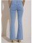 Açık Mavi Ispanyol Paça Kot Pantolon Flare Jeans - Tam Kalıp - Giydiğiniz Bedeni Sipariş Etmelisiniz 3