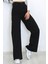 Kadın Süper Yüksek Bel Geniş Paça Wide Leg Jeans Pantolon 2
