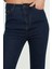 Ramrod Koyu Mavi Yüksek Bel Flare Jeans Ispanyol Paça Kot Pantolon 2