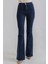 Kadın Koyu Mavi Ispanyol Jeans Koyu Mavi Renk Solmaz Özellikli Super Skinny Model 2