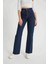 Maryland Koyu Mavi Yüksek Bel Bol Paça Denim Kot Pantolon- Geniş Paça 2