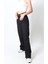 Kadın Siyah Yüksek Bel Geniş Paça Wide Leg Kot Pantolon 2
