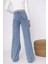 Extra Yüksek A.c.a.i.p S.o.l.m.a.z Mavi Salaş Jeans Palazzo Pantolon (Süper Yüksek) 5