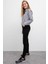 Renk Vermeyen Siyah Süper Skinny Jeans Kot Pantolon (Simsiyah) 1