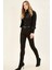 Renk Vermeyen Siyah Süper Skinny Jeans Kot Pantolon (Solmayan Kumaş) 4