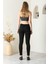 Kadın Solmayan Siyah Skinny Kot Pantolon ( Toparlayıcı) 4