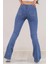 Hilda Ispanyol Paça Jeans Solmaz Mavi Kot Pantolon 1