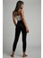 Jessa Siyah Kot Pantolon Dar Paça Yüksek Bel - Simsiyah Skinny Jeans 1