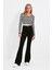 Abella Extra Yüksek Bel Ispanyol Paça Solmayan Flare Jeans 1