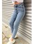 Özel Tasarım Yüksek Bel Likralı Boyfriend Denim Kot Pantolon () 1