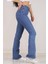 Orta Mavi Indila Yüksek Bel Flare Jeans 2