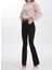 Solmaz Kumaş Flare Jeans Renk Vermeyen Ispanyol Paça Kot Pantolon 2