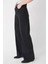 Kadın Siyah Cep Detaylı Süper Yüksek Bel Wide Leg Jeans Salaş Bol Paça Kot Pantolon ( Likralı ) 4