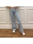 Extra Yüksek Bel Likralı Kar Yıkamalı Wide Leg Jean Geniş Paça Kot Pantolon 1